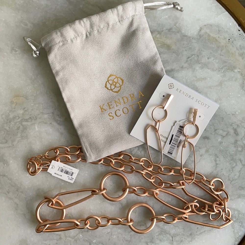 Kendra Scott necklace and earrings NWT